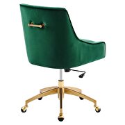 Green finish performance velvet swivel office chair by Modway additional picture 4