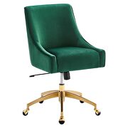Green finish performance velvet swivel office chair by Modway additional picture 5