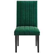 Green finish performance velvet upholstery dining side chairs/ set of 2 by Modway additional picture 4