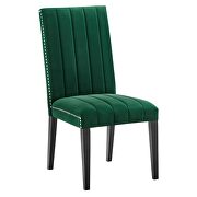 Green finish performance velvet upholstery dining side chairs/ set of 2 by Modway additional picture 6