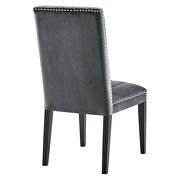 Gray finish performance velvet upholstery dining side chairs/ set of 2 by Modway additional picture 5