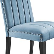 Light blue finish performance velvet upholstery dining side chairs/ set of 2 by Modway additional picture 2