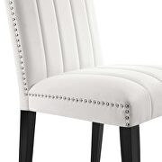 White finish performance velvet upholstery dining side chairs/ set of 2 by Modway additional picture 2