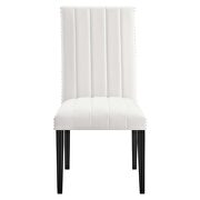 White finish performance velvet upholstery dining side chairs/ set of 2 by Modway additional picture 4