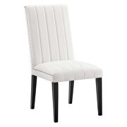 White finish performance velvet upholstery dining side chairs/ set of 2 by Modway additional picture 6