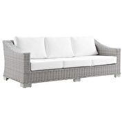 4-piece outdoor patio wicker rattan furniture set in light gray/ white by Modway additional picture 6