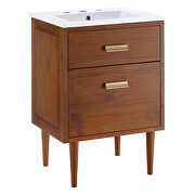 Natural finish base bathroom vanity by Modway additional picture 2