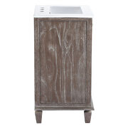 Gray finish solid mindi wood bathroom vanity by Modway additional picture 4