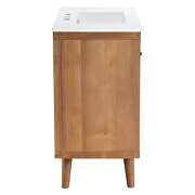 Natural finish solid teak wood bathroom vanity 36 by Modway additional picture 4