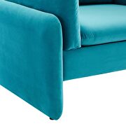 Blue finish stain-resistant performance velvet upholstery chair by Modway additional picture 4