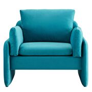 Blue finish stain-resistant performance velvet upholstery chair by Modway additional picture 5