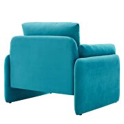 Blue finish stain-resistant performance velvet upholstery chair by Modway additional picture 6