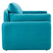 Blue finish stain-resistant performance velvet upholstery chair by Modway additional picture 8