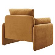 Cognac finish stain-resistant performance velvet upholstery chair by Modway additional picture 6