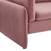 Dusty rose finish stain-resistant performance velvet upholstery sofa by Modway additional picture 4