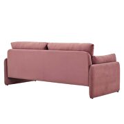 Dusty rose finish stain-resistant performance velvet upholstery sofa by Modway additional picture 7