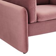 Dusty rose finish stain-resistant performance velvet upholstery chair by Modway additional picture 4