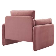 Dusty rose finish stain-resistant performance velvet upholstery chair by Modway additional picture 6