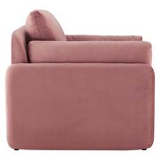 Dusty rose finish stain-resistant performance velvet upholstery chair by Modway additional picture 8