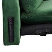 Emerald finish stain-resistant performance velvet upholstery sofa by Modway additional picture 2