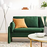 Emerald finish stain-resistant performance velvet upholstery sofa by Modway additional picture 3