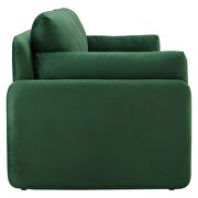 Emerald finish stain-resistant performance velvet upholstery sofa by Modway additional picture 5
