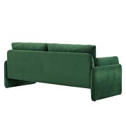 Emerald finish stain-resistant performance velvet upholstery sofa by Modway additional picture 7