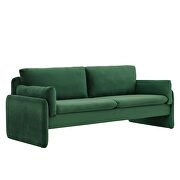 Emerald finish stain-resistant performance velvet upholstery sofa by Modway additional picture 8