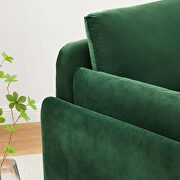 Emerald finish stain-resistant performance velvet upholstery chair by Modway additional picture 2