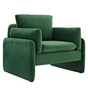 Emerald finish stain-resistant performance velvet upholstery chair by Modway additional picture 7
