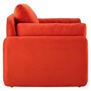 Orange finish stain-resistant performance velvet upholstery chair by Modway additional picture 8