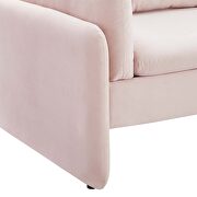 Pink finish stain-resistant performance velvet upholstery sofa by Modway additional picture 4