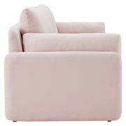 Pink finish stain-resistant performance velvet upholstery sofa by Modway additional picture 5
