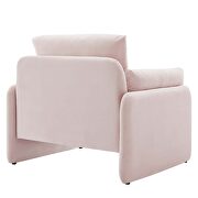 Pink finish stain-resistant performance velvet upholstery chair by Modway additional picture 6