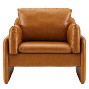 Tan finish luxurious vegan leather upholstery chair by Modway additional picture 5
