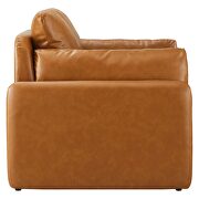 Tan finish luxurious vegan leather upholstery chair by Modway additional picture 9