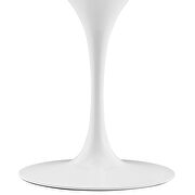 Artificial marble dining table in white black by Modway additional picture 4