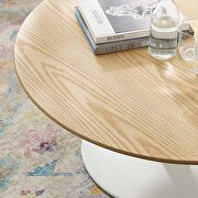 Coffee table in white natural by Modway additional picture 2