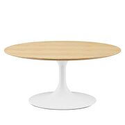 Coffee table in white natural by Modway additional picture 6