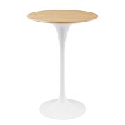 Bar table in white natural by Modway additional picture 6