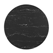 Artificial marble bar table in white black by Modway additional picture 5