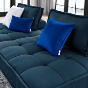Tufted fabric fabric 2-piece loveseat in azure finish by Modway additional picture 2