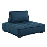 Tufted fabric upholstery modular design 4-piece sofa in azure finish by Modway additional picture 4