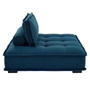Tufted fabric upholstery modular design 4-piece sofa in azure finish by Modway additional picture 5