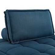 Tufted fabric upholstery modular design 4-piece sofa in azure finish by Modway additional picture 8