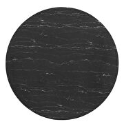 Artificial marble dining table in rose black by Modway additional picture 5