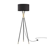 Standing floor lamp in black by Modway additional picture 15