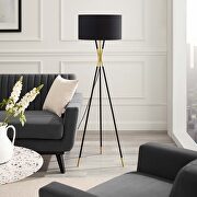 Standing floor lamp in black by Modway additional picture 18