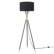 Standing floor lamp in black by Modway additional picture 7