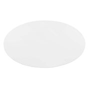 Oval dining table in gold white by Modway additional picture 5